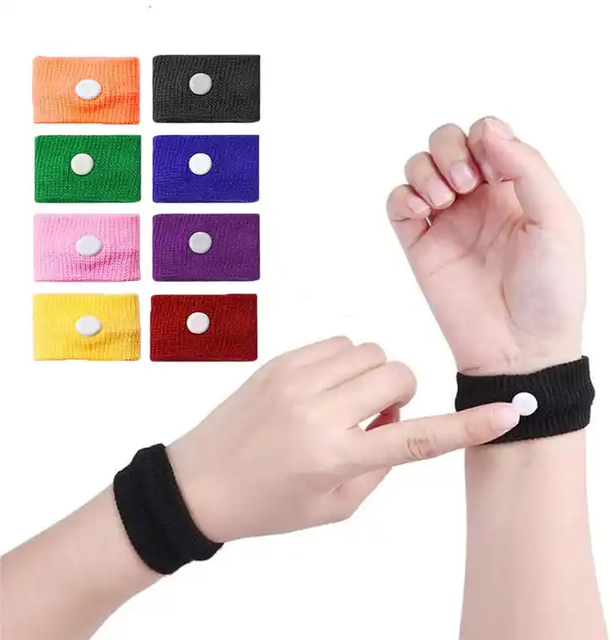 Motion Sickness Bands Nausea Relief Wristbands for Car Sickness