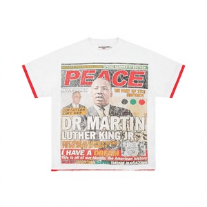 Camiseta de Diseñador de Moda 2026, 100% Algodón Tejido, Corte Regular, Unisex, Manga Corta, Lisa, Teñida, Estampada, Ecológica - Product Image 4