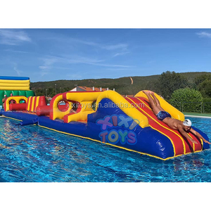 Xixi tùy chỉnh Inflatable tên lửa nước hồ bơi các chướng ngại vật, Inflatable Aqua đầy thử thách chạy Ống hồ bơi trò chơi - Product Image 6