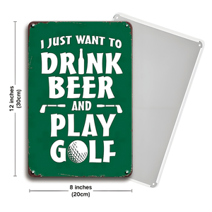 Letrero Metálico Vintage con Temática <span class=keywords><strong>de</strong></span> <span class=keywords><strong>Golf</strong></span> e Impresión <span class=keywords><strong>de</strong></span> Frases Divertidas - Product Image 4