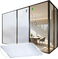 PDLC-Folie für Privatsphäre, Intelligente Folie für Glas mit Wärmeisolierung und Selbstklebung für Wohnungen und Küchen