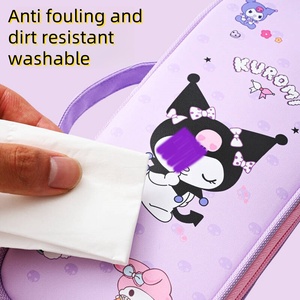 2024 Wholesale Kuromi Cartoon Leather <strong>Pencil</strong> <strong>Case</strong> Children's School Supplies Stationery <strong>Pencil</strong> Box - Product Image 4