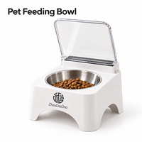 Gamelle automatique pour chat avec couvercle à détection de mouvement infrarouge sans fil et logo personnalisé