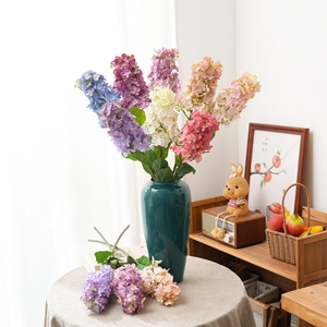 Rama de Flor de Hortensia Artificial MW52502, Tallo de Seda para Decoración de Arreglos Florales para el Hogar y Bodas - Product Image 2