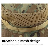 Chapeau de pêche unisexe respirant camouflage pour activités de plein air, alpinisme, camping, cyclisme
