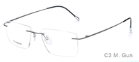 Kacamata persegi titanium tanpa bingkai optik lucu transparan