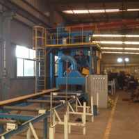 Machine de sablage industriel pour le nettoyage des surfaces métalliques / Machine de sablage à traversée pour cylindres LGP / poutres en H / tôles d'acier