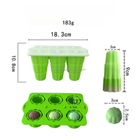 Moule à glaces empilable en silicone, idéal pour enfants et adultes, outil de fabrication de glaces pour pique-nique en extérieur, moule à glaçons en silicone