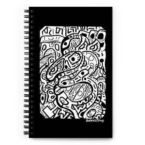 Giapponese # Quaderno a Spirale 56 Pagine con Copertina in Similpelle, Blocco da Disegno VR con Rilegatura a Spirale - Product Image 1