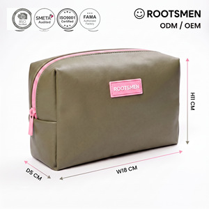 Bolsa de Cosméticos Portátil de Piel Sintética PU, con Cierre Resistente y Color Personalizable, para Almacenamiento de Maquillaje y Organización Diaria, con Certificación BSCI - Product Image 1