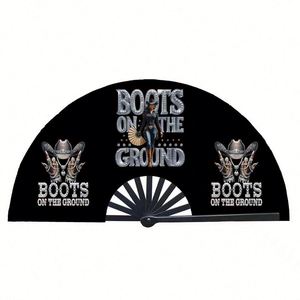 White Custom DIY Classic Carved Bamboo Hand <b>Fan</b> Printed Logo Lash <b>Fans</b> Personalized Wedding Hand Held Portable Japanese - Product Image 5