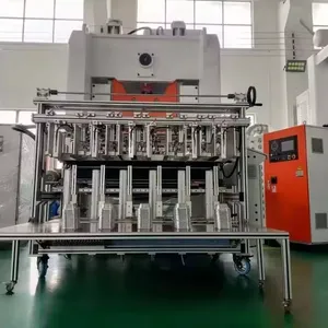 Precio barato máquina de fabricación de placas de bandeja de contenedor de papel de aluminio desechable completamente automática