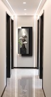 Lampe murale décorative rectangulaire abstraite haut de gamme Stone Fortune pour entrée, idéale pour suspendre en face de la porte dans le salon