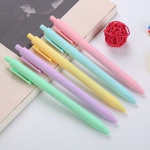 ปากกาเจลแบบกด หัวกระสุน พลาสติก ใช้ในสำนักงานและโรงเรียน สไตล์มาการอง - Product Image 1