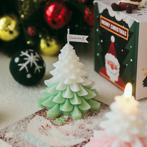 Christmas Decoration Christmas Tree Shape Scented Candle Fragrance Aromatherapy Candles Carton Easter Paraffin Wax Pariffin Wax
