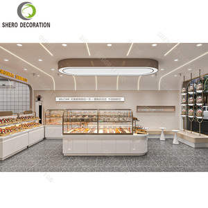 Ideas de Decoración para Panadería, Exhibidor de Pan Personalizado, Muebles de Panadería Duraderos, Mostrador de Vidrio para Exhibición de Pan - Product Image 2