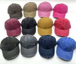 Casquette de baseball personnalisée vintage unie avec logo, effet délavé, vente en gros - Product Image 1