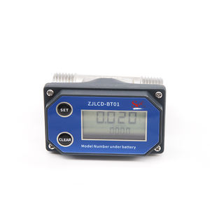 농업용 관개용 디지털 <span class=keywords><strong>3</strong></span>/4'' 스테인리스 스틸 유량계 20BAR 전자 터빈 미터 ZJLCD-BT01 (SUS) 그레이 - Product Image 2