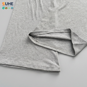 SUHE OEM ODM 91% Modal Spandex Ribbed Elastic Waist High Waist Foldover Flare Summer Yoga <b>Pants</b> Womens Bootcut - Product Image 5