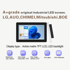 10.1 pollici luce solare leggibile 10 punti industriali IP65 IK08 Tft monitor touch screen Anti-riflesso e Anti-riflettente LCD