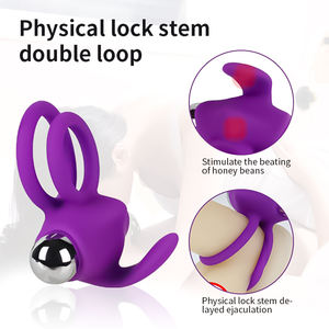 Heetverkopende siliconen oplaadbare 10-vibratie vibrerende cockring voor mannen, seksspeeltje, penisring - Product Image 6