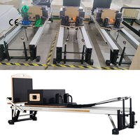 Equipo Multifuncional de Yoga y Pilates con Látex Elástico para el Hogar, Reformer de Yoga de Aleación de Aluminio