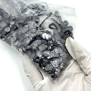 Piedras de Estrás Sueltas de Aleación Color Gris Metálico de 8 mm, Ecológicas, con 8 Facetas, Parte Posterior Plana, de Altura Media, para Fijación en Caliente, Accesorios para Prendas, Zeta Phi <span class=keywords><strong>Beta</strong></span> - Product Image 3