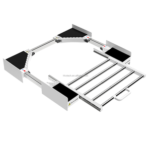 51-76cm Size Adjustable Stacking Kit for Washing Machine Dryer Design with Pull-Out Sliding <b>Clothes</b> <b>Shelf</b> Hanger - Product Image 1