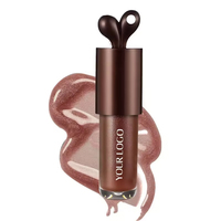 Vente en gros Lip Bunny Gloss à lèvres liquide longue tenue hydratant waterproof végétalien aux herbes Marron Chocolat Chatoyant Café