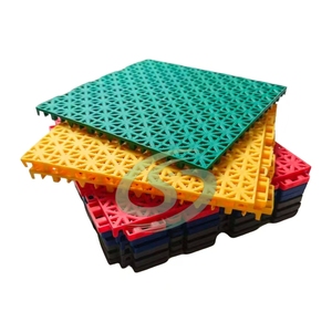 Terrain de sport de 25cm <span class=keywords><strong>pour</strong></span> terrasses domestiques de haute qualité et de grande valeur Revêtement de sol sportif souple à encliqueter Terrain de basket Terrain de tennis - Product Image 2