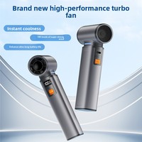 Ventilateur Violent Mini Portable pour Camping et Extérieur, Souffleur Turbo 130000 RPM Haute Vitesse, Sans Balais, en Plastique, avec Batterie au Lithium et Fonction Aspirateur