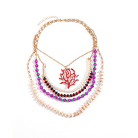 Collier ras du cou pour femme, style européen et américain, géométrique, multicouche, en résine tressée, inspiré de la plage et de l'océan