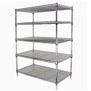 Estante de alambre de metal de protección contra la corrosión con ruedas Estante de almacenamiento de alambre conveniente - Product Image 6