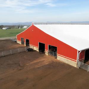 Capannone per allevamento di pollame struttura prefabbricata in acciaio per costruzione casa struttura in acciaio per mucca di pollo - Product Image 2