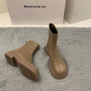 Plataforma de Diseño de Lujo para <span class=keywords><strong>Botas</strong></span> de Mujer, Novedades Otoño 2025, Estilo Coreano, Botines Impermeables Antideslizantes, Estilizadores - Product Image 4