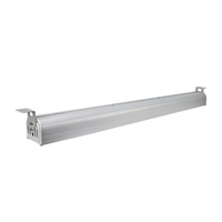 Lámpara Industrial LED de Tira Larga, de Aluminio Plateado, con Clasificación IP65, Regulable, Ángulo de Haz de 120°