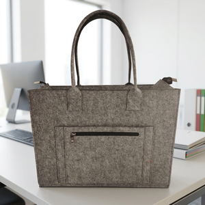 Borsa Tote in Feltro Personalizzata, Impermeabile e Portatile, <span class=keywords><strong>Organizer</strong></span> Pieghevole Classico per <span class=keywords><strong>Viaggi</strong></span> - Product Image 2