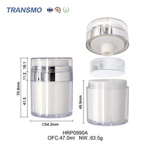 Envase de Crema Hidratante, Tarro Cosmético para Crema de Noche, 47g, Envase de Lujo con Bomba Airless, Tarro de Plástico - Product Image 2