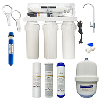 Système de filtration d'eau domestique sans pompe à osmose inverse à 5 étapes sous évier, eau potable par osmose inverse 220V, composants PLC essentiels