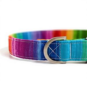 ปลอกคอสุนัขลายรุ้งสีสันสดใสสำหรับ LGBTQ+ - Product Image 1