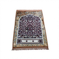 Tapis de prière de haute qualité, lavables, rembourrés en polyester, avec dos antidérapant en caoutchouc, réversibles, 70x110cm, fabriqués en Chine, vente en gros, luxe