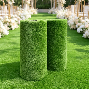 Gazon artificiel vert OEM ODM pour décoration de mariage en extérieur, tapis synthétique pour événements, fêtes, aménagement paysager de jardin - Product Image 1