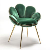 Chaise de salle à manger convertible moderne de luxe, structure en acier inoxydable, pieds en bois, revêtement en velours vert, meubles pour la maison, bureau à domicile, hôtel
