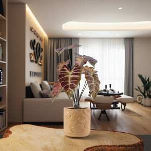 Haute Assurance Artificielle Verdure Eau <span class=keywords><strong>Arum</strong></span> Feuille <span class=keywords><strong>Pot</strong></span> <span class=keywords><strong>En</strong></span> Céramique Décoration De Bureau À Domicile avec Des Branches De Fleurs Ornement Extérieur - Product Image 2