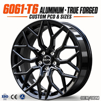 Jantes forgées en maille noire brillante très demandées, 19, 20, 21, 22 pouces, 5x112, 5x120, jantes concaves profondes pour BMW M3 M4 Mercedes AMG Porsche
