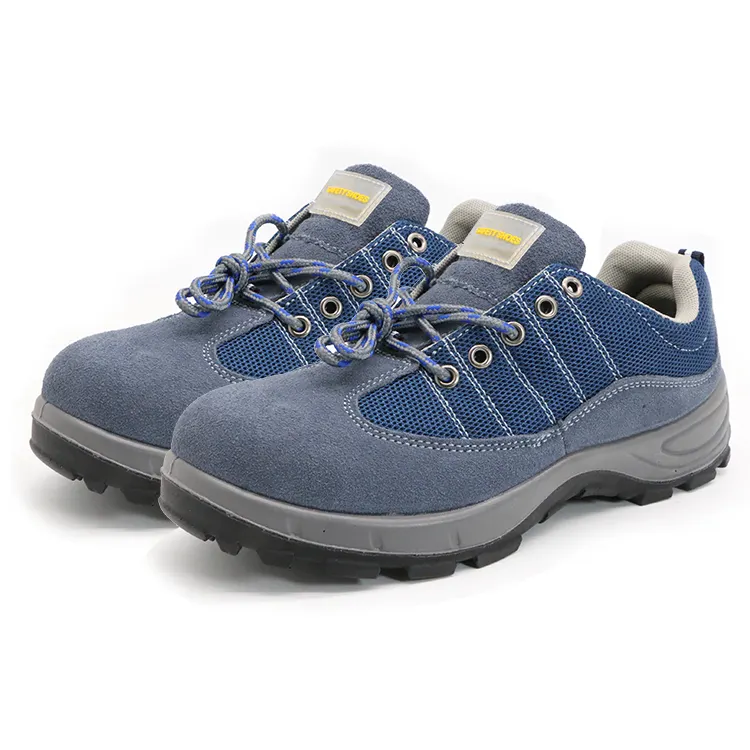 Eti safety 2023 best selling safety shoes steel toe oil and chemical resistant suede leather safety shoes for men light weight
