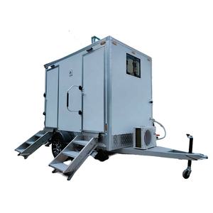 조정 백색 색깔 2 축사 움직일 수 있는 화장실 트레일러 판매를 위한 호화스러운 휴대용 화장실 - Product Image 2