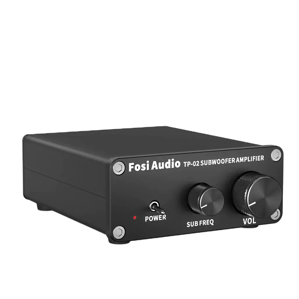 Fosi Audio TP-03 Subwoofer-Verstärker und Mono-Verstärker Vollfrequenz- und Subbass-Schaltbare Verstärker 220 Watt