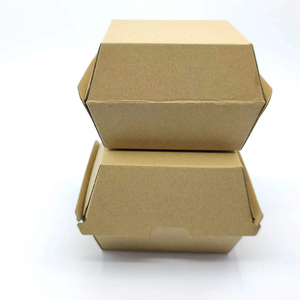 Caja de Papel para Almuerzo Personalizada con Logotipo, Biodegradable, Reutilizable, Cuadrada, Resistente, Reciclable, para <span class=keywords><strong>Comida</strong></span> <span class=keywords><strong>Rápida</strong></span> y Hamburguesas - Product Image 4