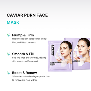Mascarilla Facial ZLZR Caviar PDRN, Vegana, Cruelty Free, Ecológica, con Ingredientes Suaves para Hidratar el Rostro, para Todo Tipo de Piel - Product Image 2